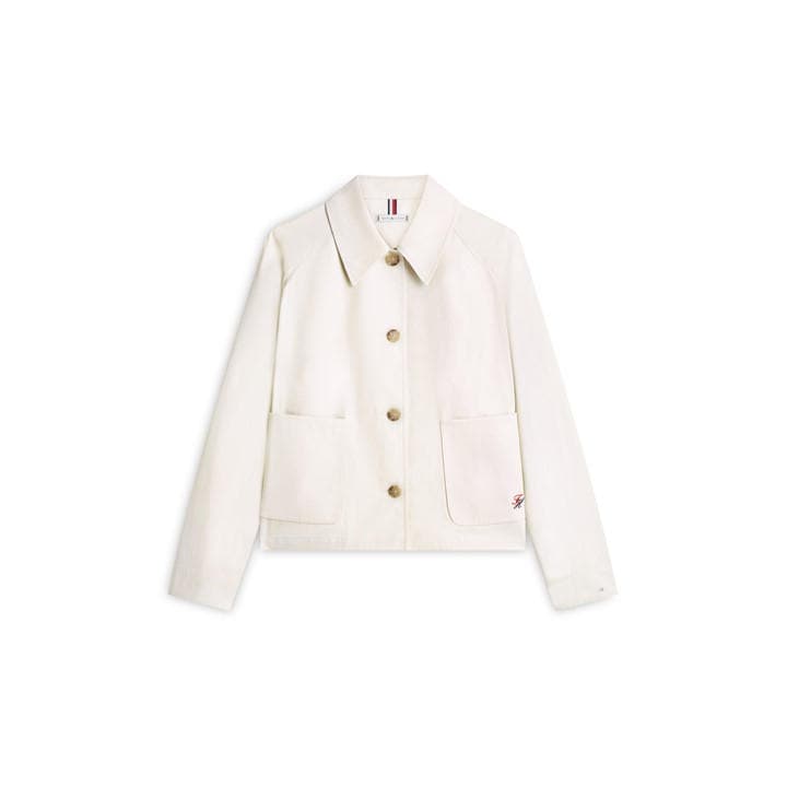 Tommy Hilfiger Women's Neutral Barn Jacket in Size 14, Sports Direct