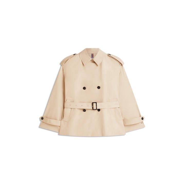 Tommy Hilfiger Women's Beige Trench Coat in Size 14, Sports Direct