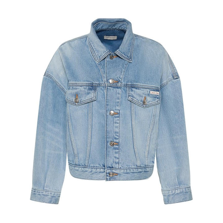 Calvin Klein Jeans Women's Blue Denim Jacket in Size 10, Sports Direct