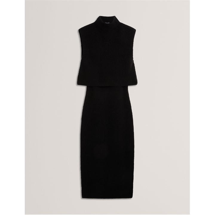 Ted Baker Women's Sleeveless Knitted Jumper Dress - Black - 12 (M) - Image 2