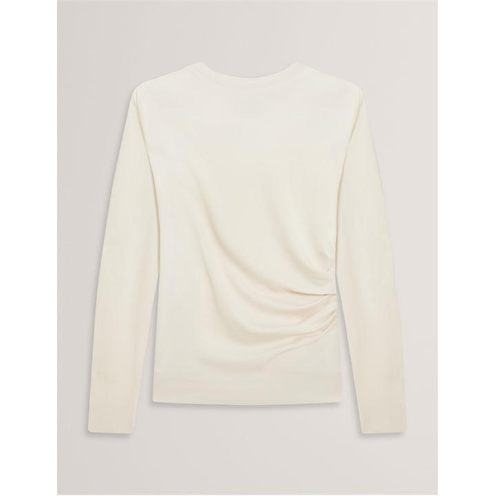 Ted Baker Women's Cream Woven Front Top in Size 8, Sports Direct