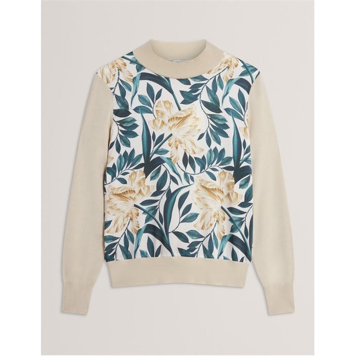 Ted Baker Women's Cream Knitted Top in Size 14, Sports Direct