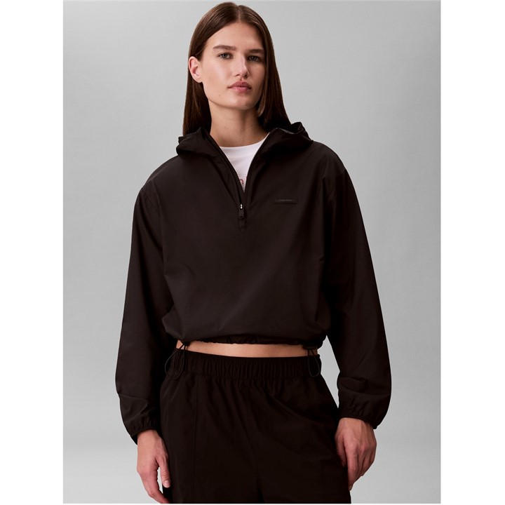 Calvin Klein Women's Black Windbreaker in Size 14, Sports Direct