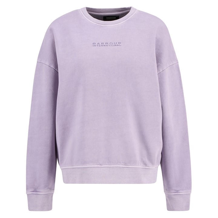 International  Women's  Crew Sweatshirt, Football by Barbour  in Size 8, Sports Direct