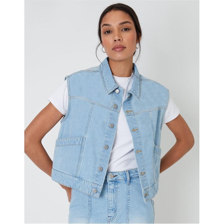 Threadbare Women's Blue Lucky Denim Structured Fit Jacket in Size 14, Sports Direct