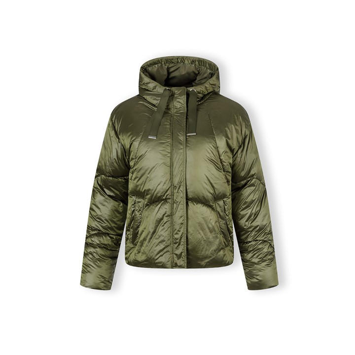 Minoti Women's Green Jacket Padded Hooded Olive in Size 16, Sports Direct
