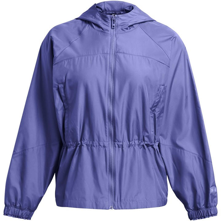 Under Armour Women's Purple Rush Woven Full Zip Performance Training Jacket in Size 14, Sports Direct