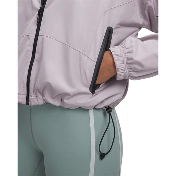 Gray - Under Armour - Women's Woven Sheen Performance Training Jacket