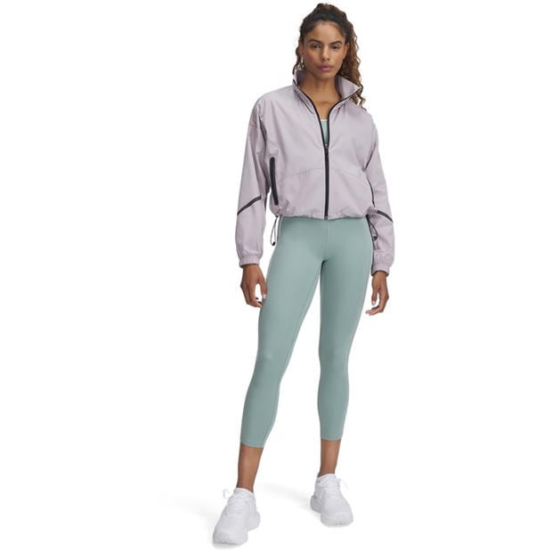 Gray - Under Armour - Women's Woven Sheen Performance Training Jacket