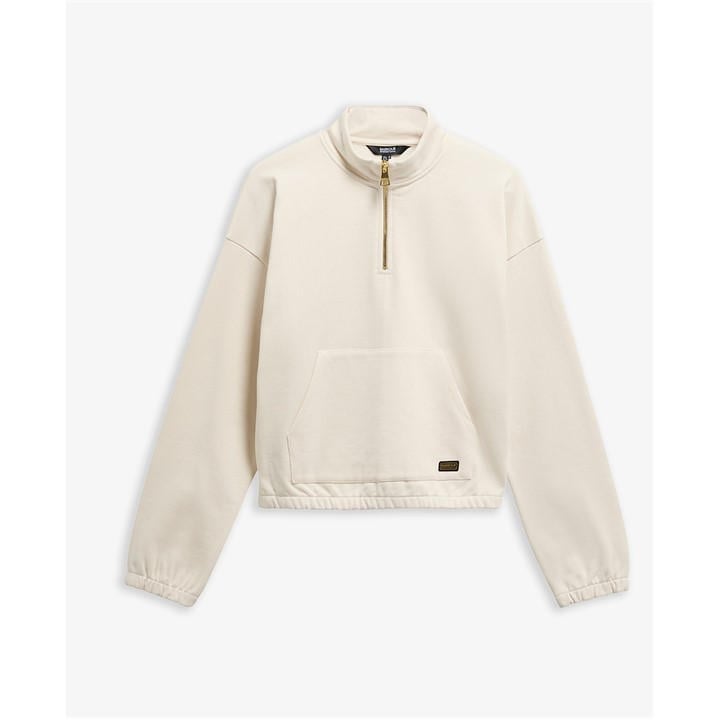 International  Women's  1/4 Zip Fleece, Football by Barbour  in Size 8, Sports Direct