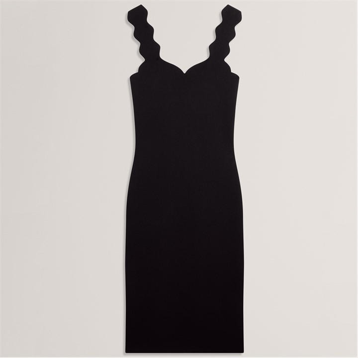 Ted Baker Women's Black Knit Bodycon Dress in Size 14, Sports Direct