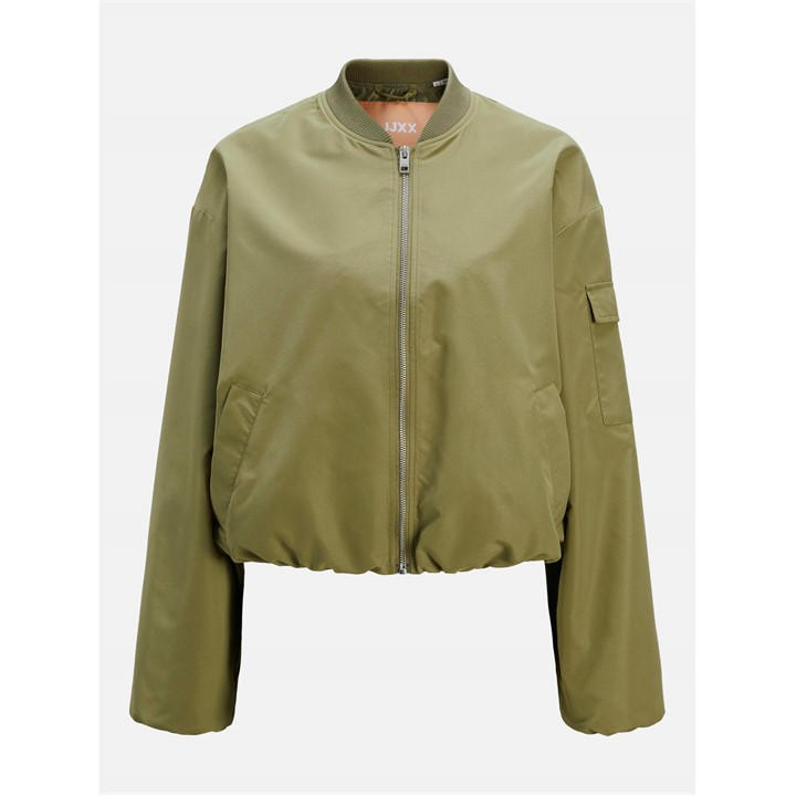 Jjxx Women's Green Leila Bomber Jacket in Size 14, Sports Direct