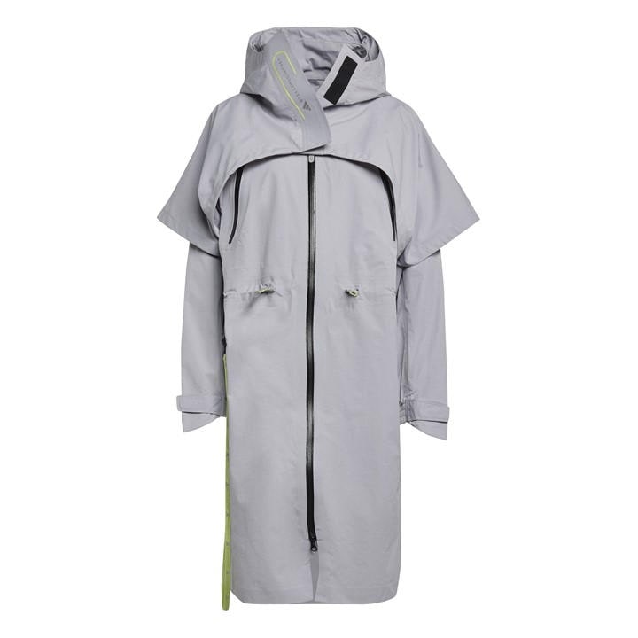 Adidas Women's Grey Rain Anorak Jacket in Size L, Sports Direct
