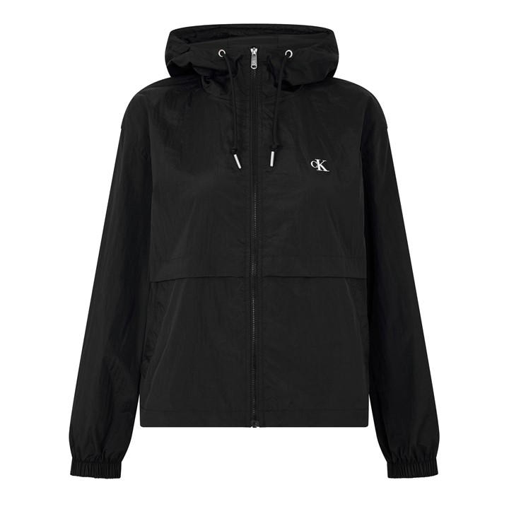 Calvin Klein Jeans Women's Black Windbreaker in Size 14, Sports Direct