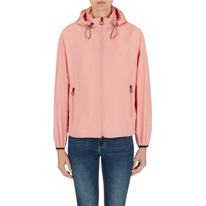 Armani Exchange Women's Beige Lightweight Long Sleeve Rain Anorak in Size 10, Sports Direct