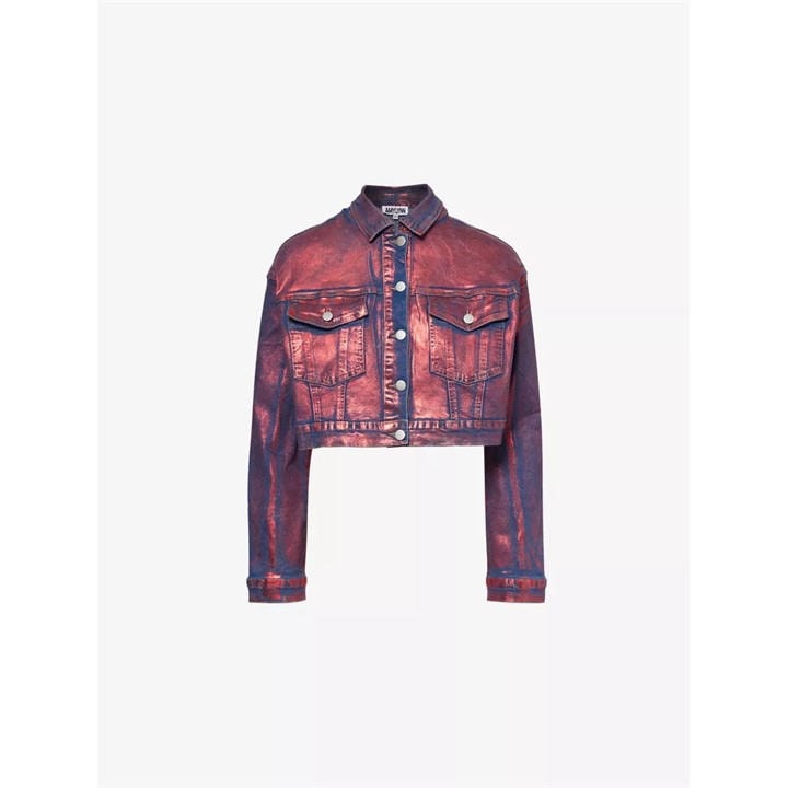 Amylynn Women's Red Hill Foil Denim Jacket in Size 10, Sports Direct