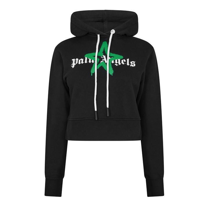 Palm Angels Women's  Star Pull Over Hoodie in Size 16, Sports Direct