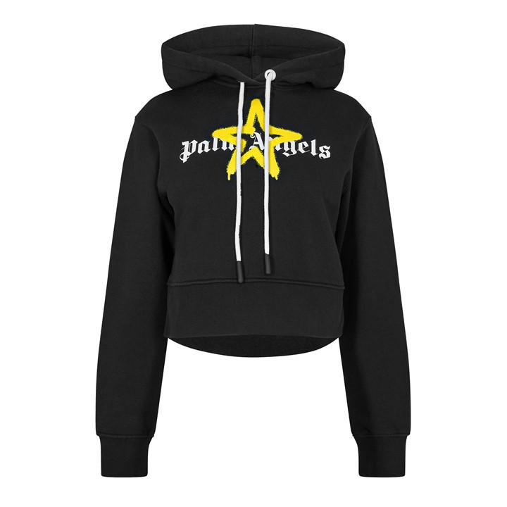 Palm Angels Women's  Star Pull Over Hoodie in Size 8, Sports Direct