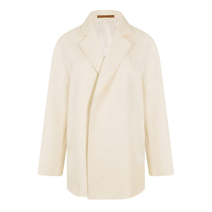 Boss Women's White Cusana Overcoat in Size 6, Sports Direct