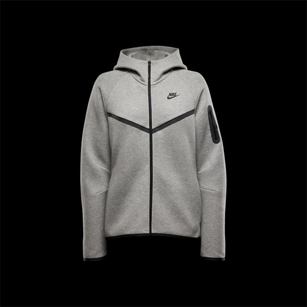 Grey/Black - Nike - Women's Tech Fleece Zip Hoodie