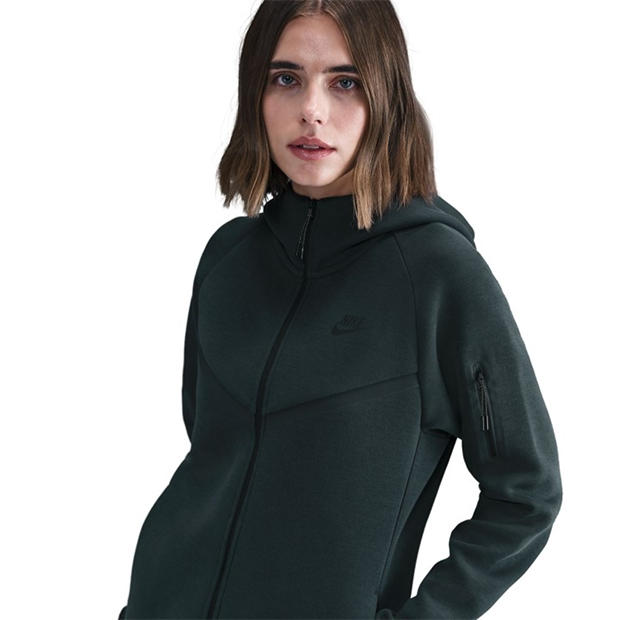 Seaweed/Black - Nike - Women's Tech Fleece Zip Hoodie