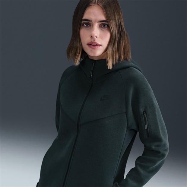 Seaweed/Black - Nike - Women's Tech Fleece Zip Hoodie