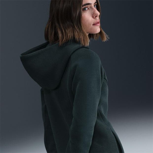 Seaweed/Black - Nike - Women's Tech Fleece Zip Hoodie