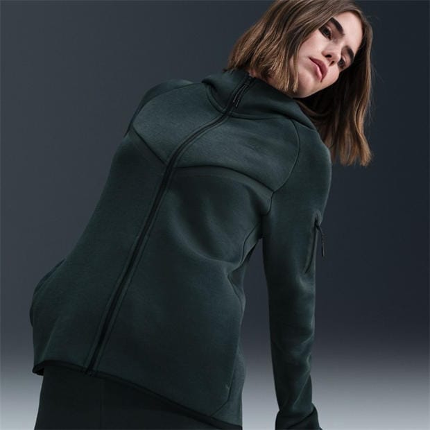 Seaweed/Black - Nike - Women's Tech Fleece Zip Hoodie