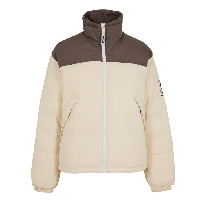 Timberland Women's Brown Insulated Puffer Short Puffer Jacket in Size 12, Sports Direct
