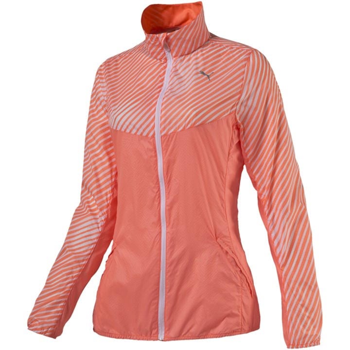 Puma Women's Orange () Graphic Woven Jacket in Size 12, Sports Direct