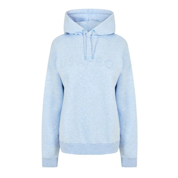 Usa Pro Women's Blue Classic Logo Hoodie in Size 14, Sports Direct
