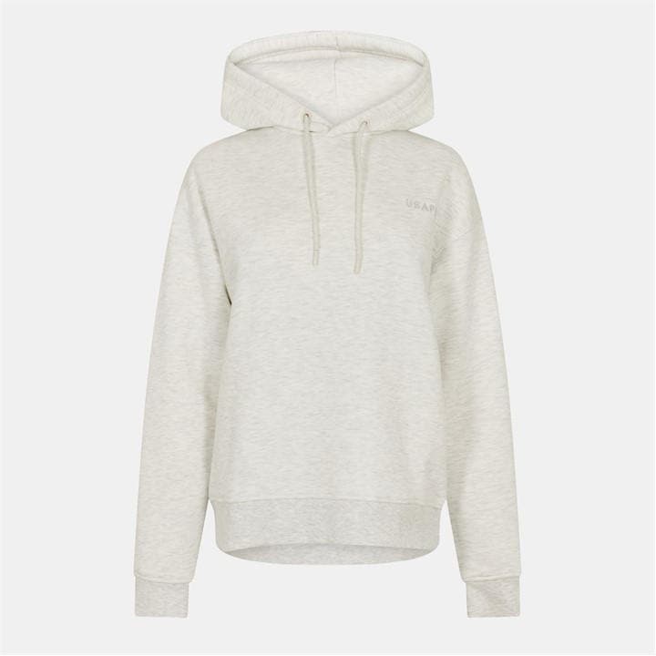 Usa Pro Women's Grey Classic Logo Hoodie in Size 14, Sports Direct