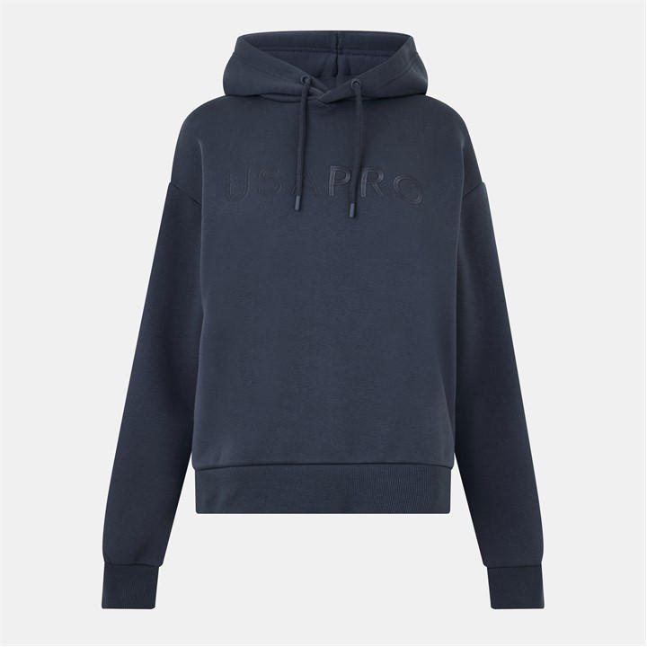 Usa Pro Women's Grey Classic Logo Hoodie in Size 14, Sports Direct