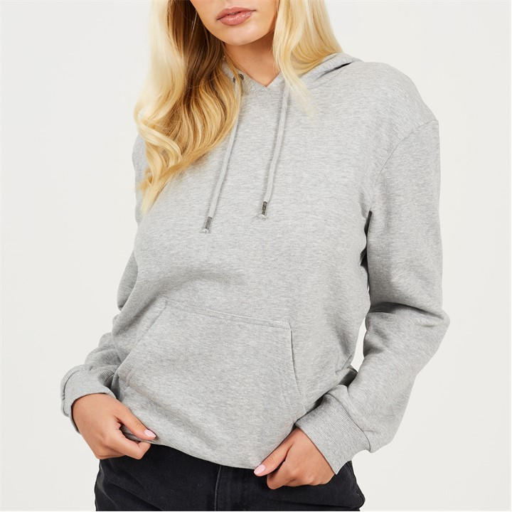 Brave Soul Women's  Two Pack Pullover Hooded Sweatshirts With Kangaroo Pocket in Size 8, Sports Direct