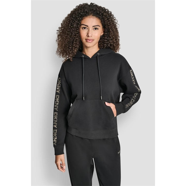 Dkny Women's Black Sport Pull Over Hoodie in Size 8, Sports Direct