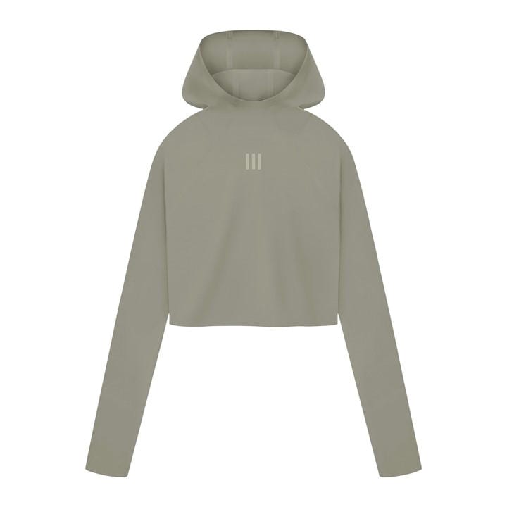 Adidas Women's Grey Athletics Cropped Hoodie in Size XS, Sports Direct