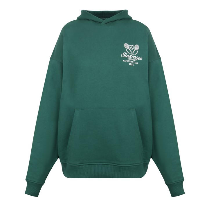 Slazenger Women's Green Slaz Tennis Hoodie in Size 14, Sports Direct