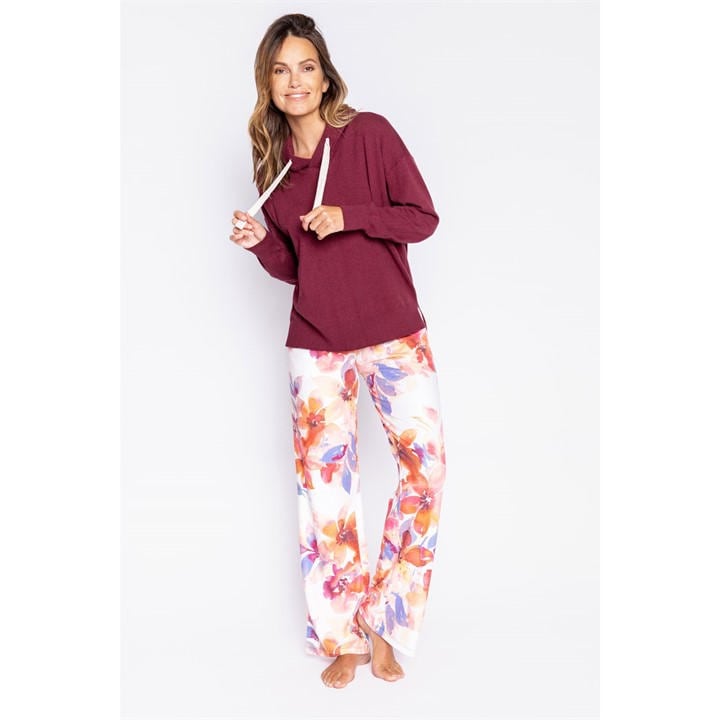 Pj Salvage Women's Red Bordeaux Hoody in Size 10, Sports Direct