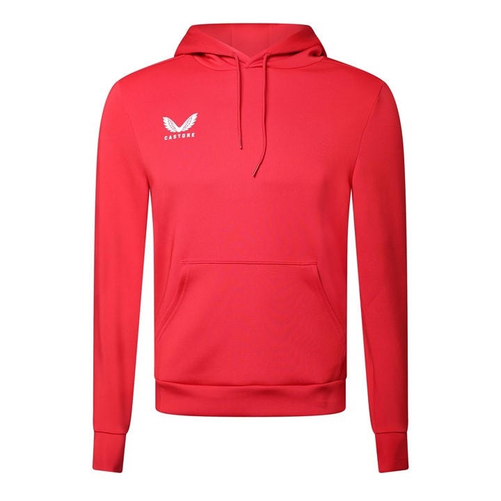 Castore Women's Red Overhead Hoodie in Size 10, Sports Direct