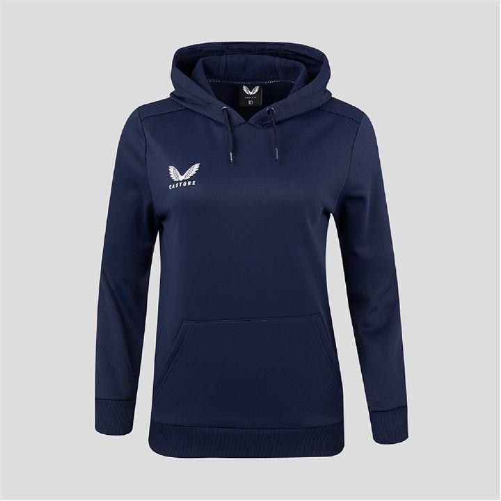 Castore Women's Blue Overhead Hoodie in Size 14, Sports Direct