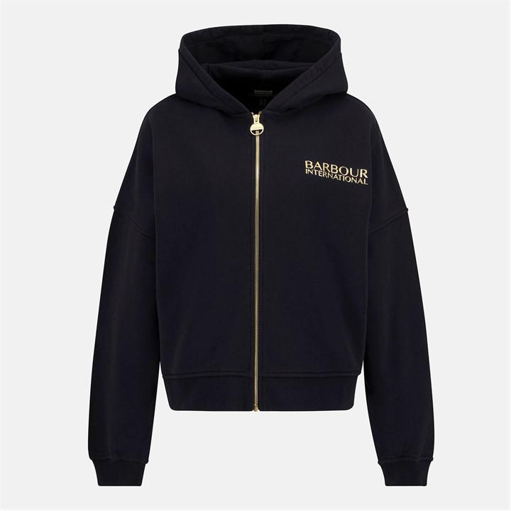 International  Women's  Lana Zip-Up Hoodie, Football by BARBOUR  in Size 12, Sports Direct
