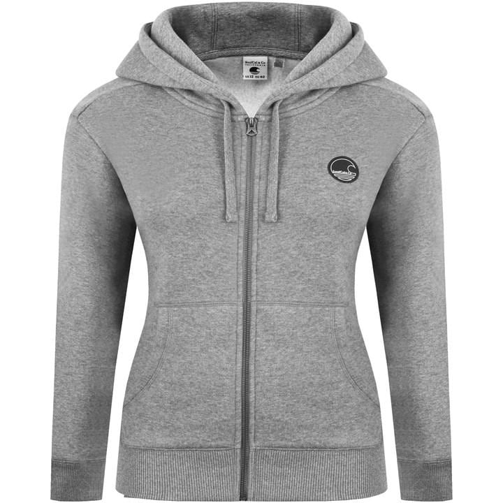 Soulcal Women's Grey Signature Zip Hoodie in Size 10, Sports Direct
