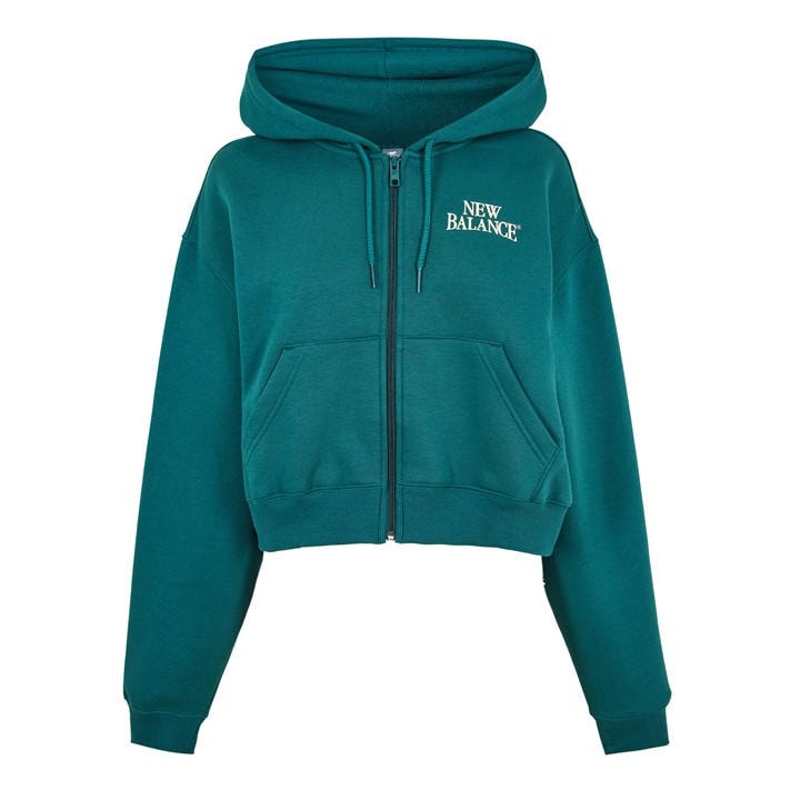 New Balance Women's Blue Trackside Zip Hoodie in Size 14, Sports Direct