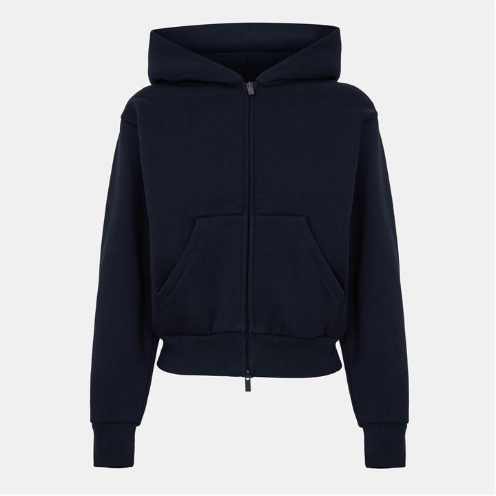 Fear Of God Essentials Women's Black Logo Zip Hoodie in Size 6, Sports Direct