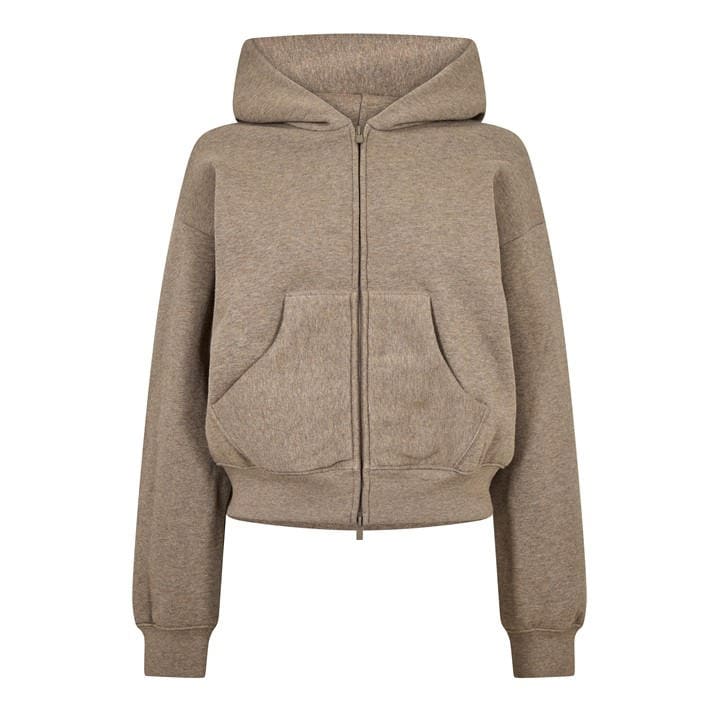 Fear Of God Essentials Women's Grey Zip Hoodie in Size 14, Sports Direct