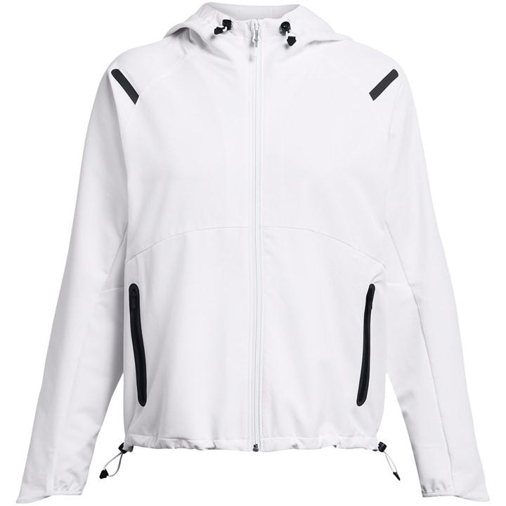 Under Armour Women's White Unstoppable Zip Hoodie in Size 10, Sports Direct