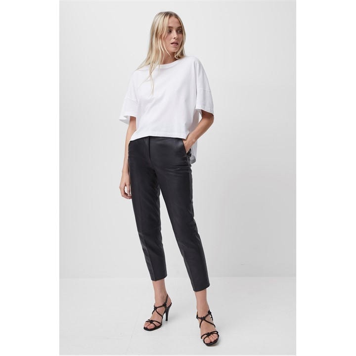 French Connection Women's White Tally Oversized T Shirt in Size 10, Sports Direct