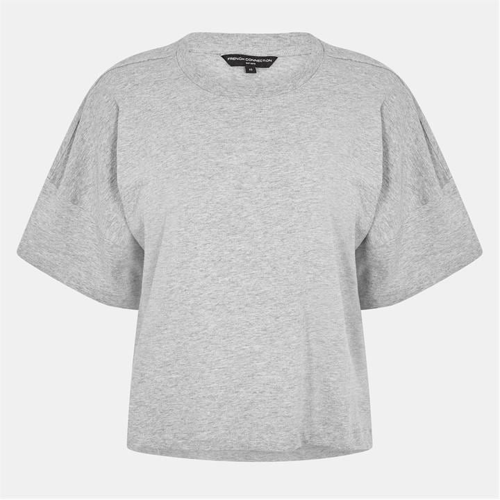 French Connection Women's Grey Tally Oversized T Shirt in Size 8, Sports Direct
