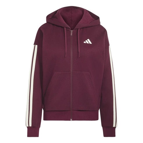 adidas - Essentials 3 Stripe Zip Track Hoodie Womens