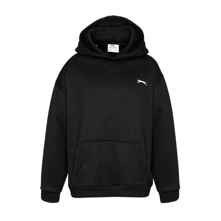Slazenger Women's Black Fleece Hoodie in Size 10, Sports Direct